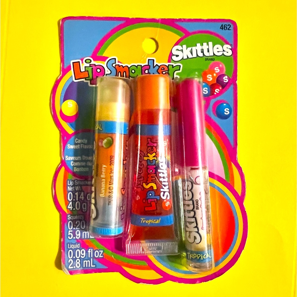 1 VTG 2010 Bonne Bell SKITTLES Collection #462 Liquid Squeezy Lip Smacker Gloss